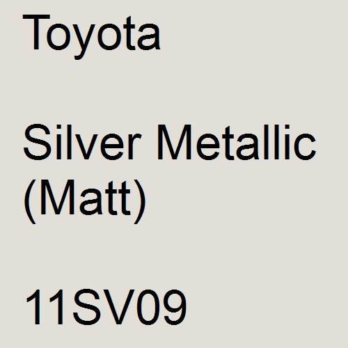 Toyota, Silver Metallic (Matt), 11SV09.